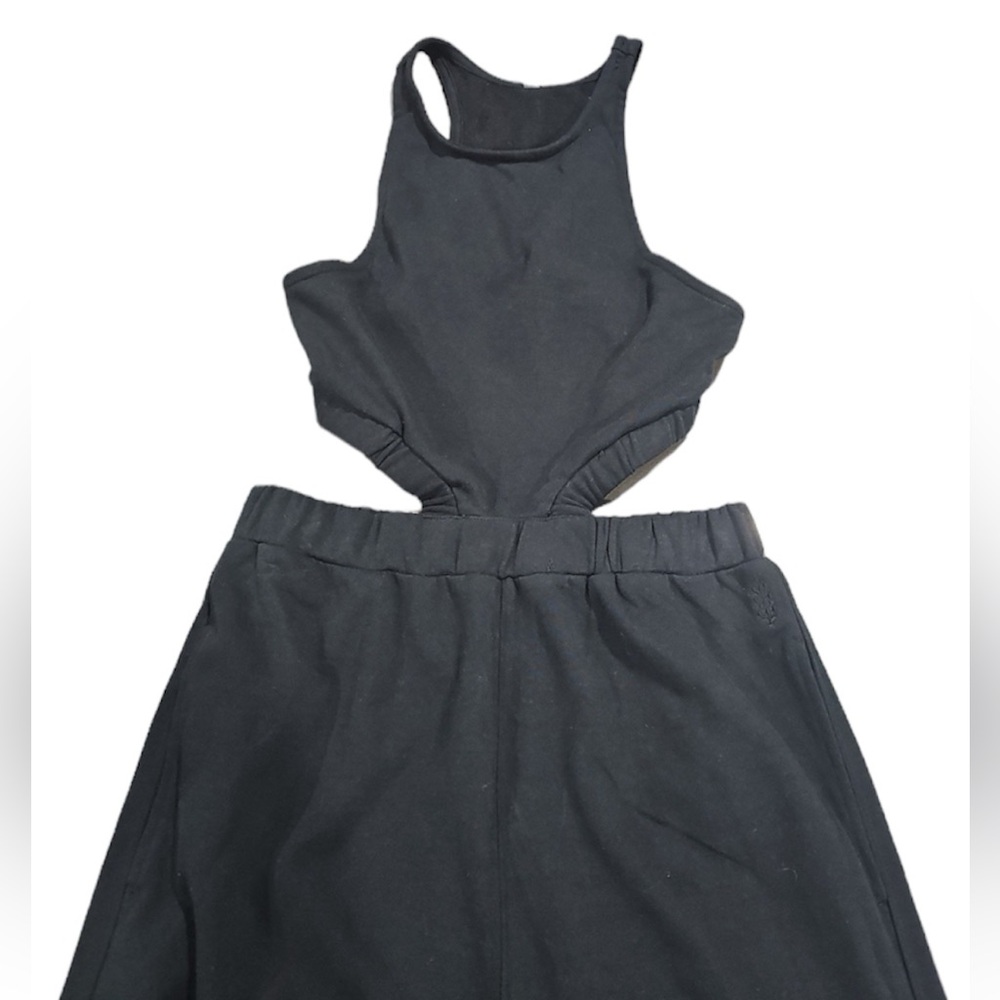 Free People Take Your Best Shot One-sie Jumpsuit Black NWOT - Picture 5 of 9